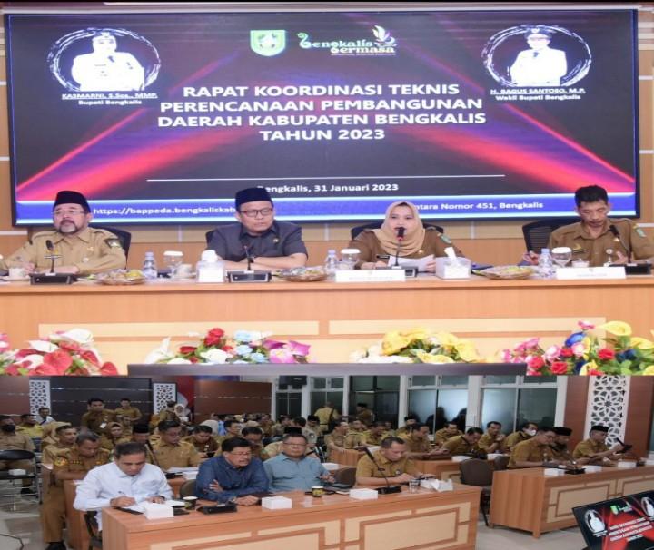 Ketua DPRD Hadiri Rakortek Perencanaan Pembangunan Daerah Kabupaten Bengkalis Tahun 2023
