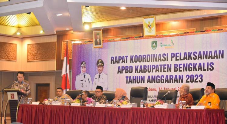 Pimpinan dan Anggota DPRD Kabupaten Bengkalis hadiri Rapat Koordinasi Pelaksanaan APBD TA 2023
