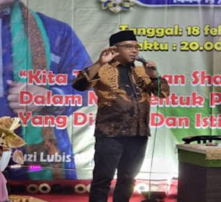 Hadiri Peringatan Isra Miraj, Roni Pasla Akan Tunaikan Janji Perumahan Alifa