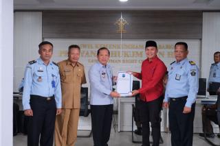Kakanwil Kemenkumham Babel Terima Kunjungan Ketua DPRD Kota Pangkalpinang