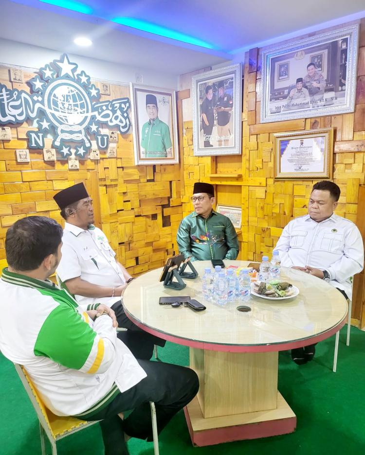 Waketum DPP Partai PPP KH Rusli Effendi Kunjungi Ketua PWNU Riau H T.Rusli Ahmad