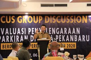 Dishub Gelar FGD Evaluasi Parkiran, Sekdako Pekanbaru; Minta Masukan dari Berbagai Pihak