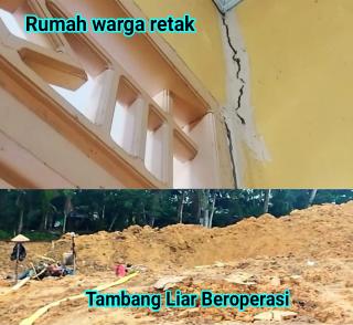 Tambang Liar Beroperasi Dekat Pemukiman Warga
