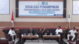 KI Babel Bersama Diskominfo Beltim Gelar Sosialisasi Pendampingan Penerapan Keterbukaan Informasi Publik