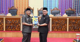 DPRD Laksanakan Rapat Paripurna Penyerahan LKPJ Bupati Bengkalis Tahun Anggaran 2022