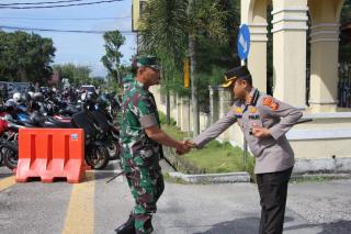 Tingkatkan Sinergitas dan Kekompakan, AKBP Setyo Bimo Anggoro Sambut Kunker Danrem 031/Wira Bima ke Mapolres Bengkalis