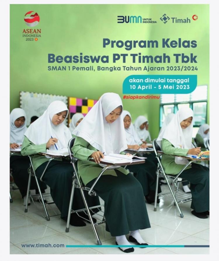 Program Beasiswa PT Timah Tbk Pada SMAN 1 Pemali, Ini Syarat Pendaftarannya