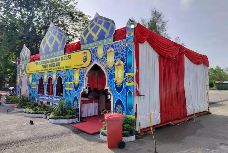 Antisipasi Arus Balik Mudik, Pospam Satlantas Polres Bengkalis Kembali Berinovasi