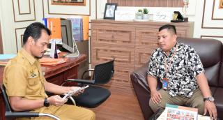 Sekretaris DPRD Bengkalis, Rafiardhi Ikhsan Menerima Silaturahmi PT BPR Pekanbaru Madani