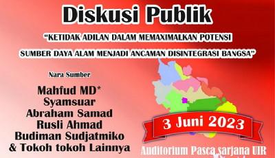 Akan Dibahas Diskusi Nasional 3 Juni, Hadirilah