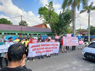 Polda Riau Didesak SPKN Hentikan Kasus Pencurian Dalam Keluarga Ventanius Magiring Gultom 