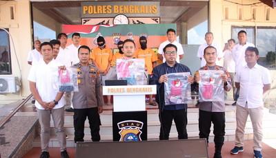 Kembali Press Release Digelar Polres Bengkalis, Ungkap Kasus Kasus 28 PMI dengan 3 Pelaku TPPO