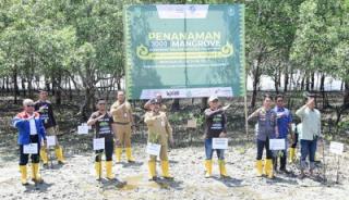 Cegah Abrasi, Bupati Bengkalis Kasmarni Buka Talk Show Penanaman 3000 Mangrove