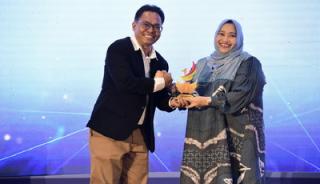 Dinilai Sukses Berikan Inovasi Pelayanan Terbaik, Bupati Bengkalis Kasmarni Terima Penghargaan dari Riau Online