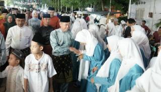 Didampingi Forkopimda, Bupati Afrizal Sintong Lepas 51 Peserta Pawai Takbir Idul Adha 1444 Hijriyah