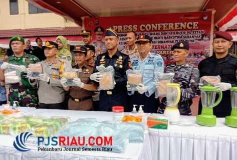 Informasi Akurat, Polres Bengkalis Gagalkan Penyelundupan Narkotika Jenis Shabu dan Pil Ekstasi di Rupat