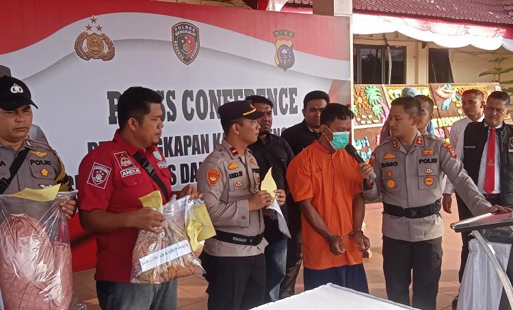 Polres Bengkalis Ungkap Tindak Pidana Pembunuhan di Desa Sungai Nibung Siak Kecil 