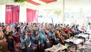 Wabup Bagus Santoso Hadir dan Beri Semangat Kelurahan Pematang Pudu Pada Lomba Gagah Bencana