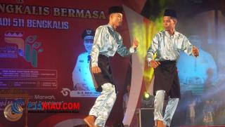 Ini Gambaran Malam Pagelaran Seni dan Budaya Bengkalis Bermasa Di Malam Pertama