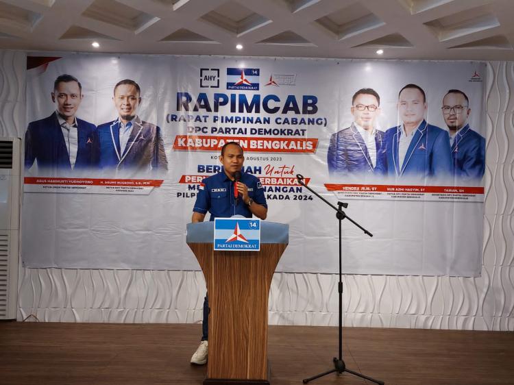 Berbenah Untuk Perubahan, Agung Nugroho Buka Rapimcab DPC PD Kabupaten Bengkalis 