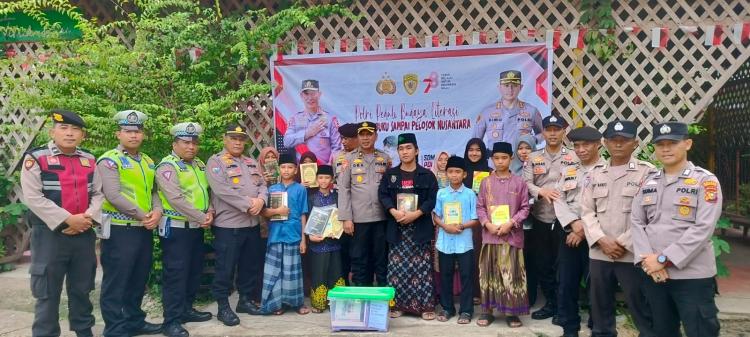 Polres Bengkalis Peduli Budaya Literasi Sosialisasikan Buku ke Seluruh Pelosok Nusantara