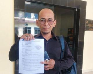 Marshal Imar Pratama Laporkan Suganda Pandapotan Pasaribu Pj Gubernur Ke Polda Babel