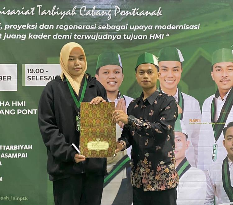 Selesaikan RAK, Feni Nurhaliza Terpilih Ketua Umum HMI Komisariat Tarbiyah Baru