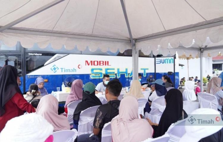 Pelayanan Kesehatan Bagi Masyarakat, PT Timah Tbk Hadirkan Program Kemunting dan Mobil Sehat