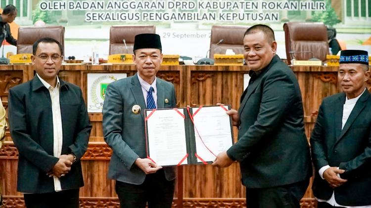Sidang Paripurna DPRD Rohil, Bahas Perubahan APBD 2023