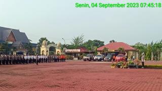 Apel Operasi Zebra Lancang Kuning Tahun 2023 di Halaman Mapolres Bengkalis