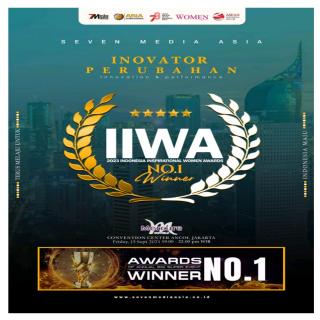 Inspirasional Women of Indonesia 2023 Inovator Perubahan Pendidikan Diberikan Kepada Kepsek SMAN 3 Lubuk Basung 