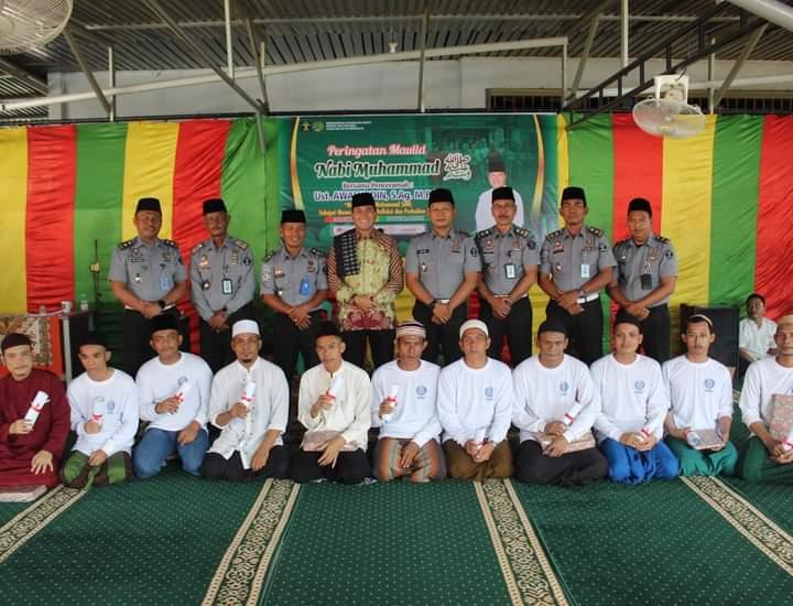 Senandung Sholawat Pembukaan Peringati Maulid Nabi Muhammad SAW di Masjid Al-Ikhsan Lapas Kelas IIA Bengkalis