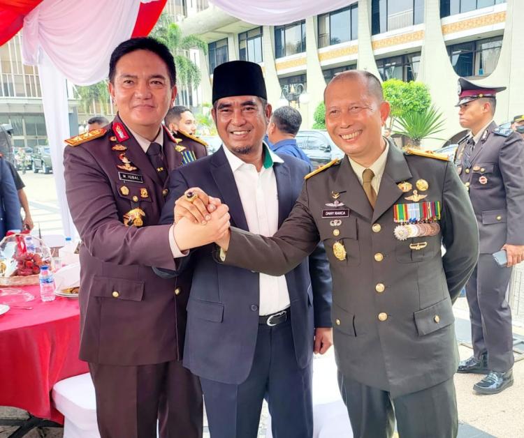 Ketum DPP Santri Tani NU Menghadiri HUT TNI ke-78 di Korem 031Wira Bim