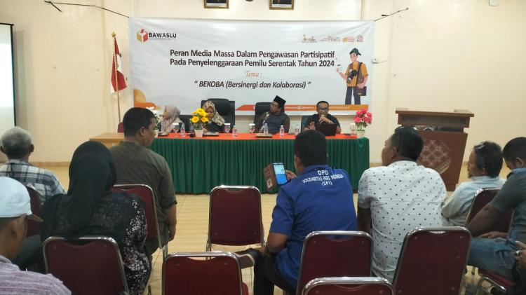 Bawaslu Sosialisasi Peran dan Partisipasi Media Massa dalam Menyongsong Pemilu Tahun 2024 Dikabupaten Rokan Hilir