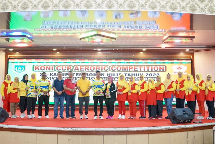 Ratusan Peserta Ikuti Koni Cup Aerobic Kompetition se-Kabupaten Rohil