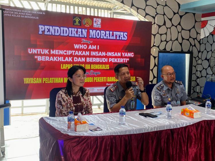 Bekali WBP Moral, Lapas Bangkalis Jalin Kerja Sama dengan Yayasan Pendidikan Morallias dan Budi Pekerti Indonesia
