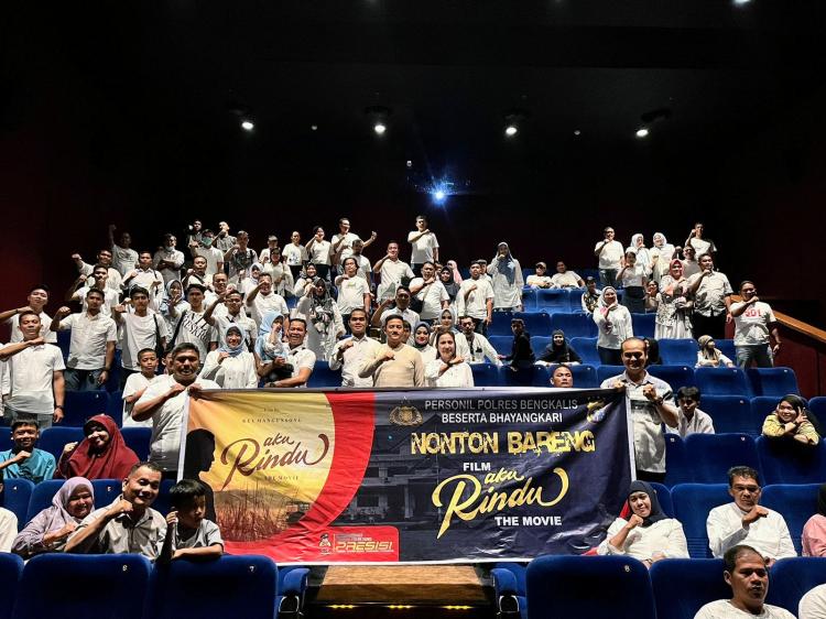 Sebuah Karya Sinematik yang Mendalam, Polres Bengkalis Ajak Nonton Bareng Film "AKU RINDU" The Movie
