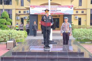 Bertindak Sebagai Inspektur, Wakapolres Rohil Pimpin Upacara Hari Kesaktian Pancasila