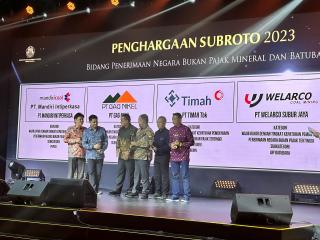 Kontribusi Pajak dan PNBP Terus Meningkat,  PT Timah Tbk Raih Penghargaan Subroto 2023