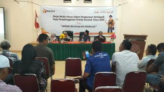 Bawaslu Sosialisasi Peran dan Partisipasi Media Massa dalam Menyongsong Pemilu Tahun 2024 Dikabupaten Rokan Hilir