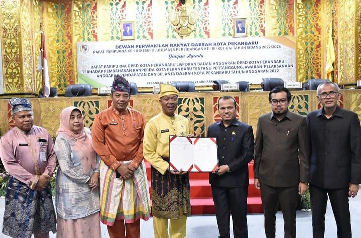 DPRD Pekanbaru Gelar Paripurna Pertanggung Jawaban Anggaran Pendapatan dan Belanja APBD Pekanbaru Tahun 2022