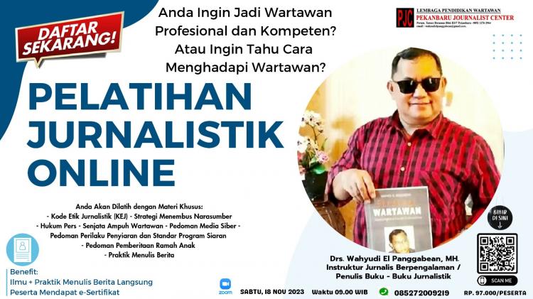 Ini yang Akan Diperoleh Jika Mengikuti Pelatihan Jurnalistik Online PJC