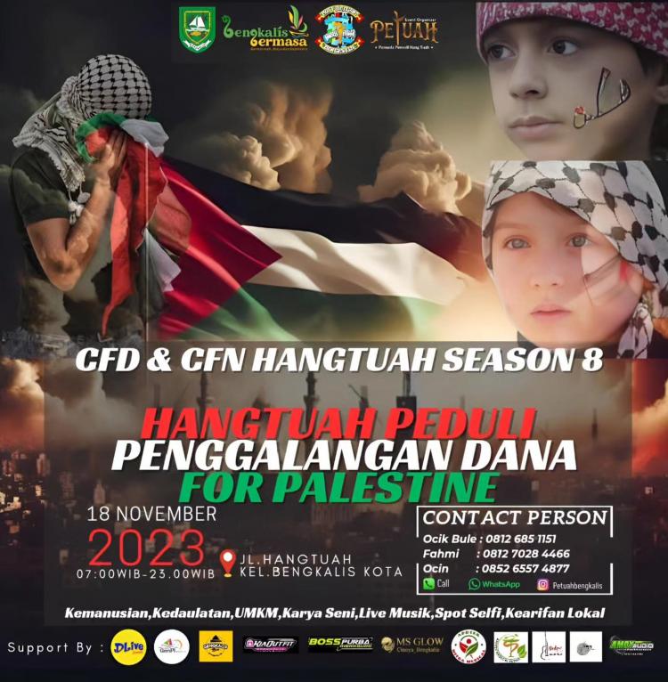 CFD dan CFN Hangtuah Sessions 8 , Penggalangan Dana For Palestina