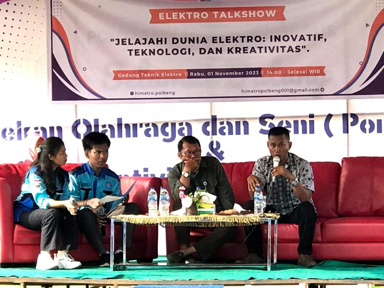 Elektro Talkshow" Himatro Polbeng: Menginspirasi serta Motivasi Mahasiswa Jurusan, dalam Dunia Elektro 