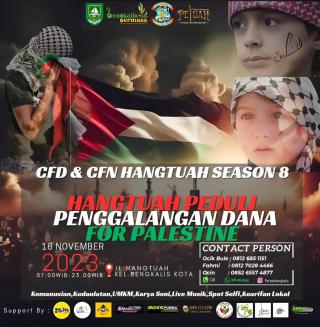 CFD dan CFN Hangtuah Sessions 8 , Penggalangan Dana For Palestina
