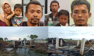 Diduga Libatkan Aparat, Sekelompok OTK Lakukan Penembakan, Aniaya dan Bakar Pondok Warga "Bencah Seratus"