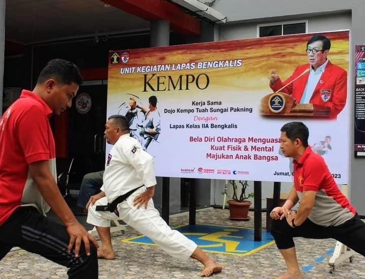 Kuat Fisik dan Mental, Jajaran Lapas Kelas IIA Bangkalis Latihan Perdana Beladiri Kempo