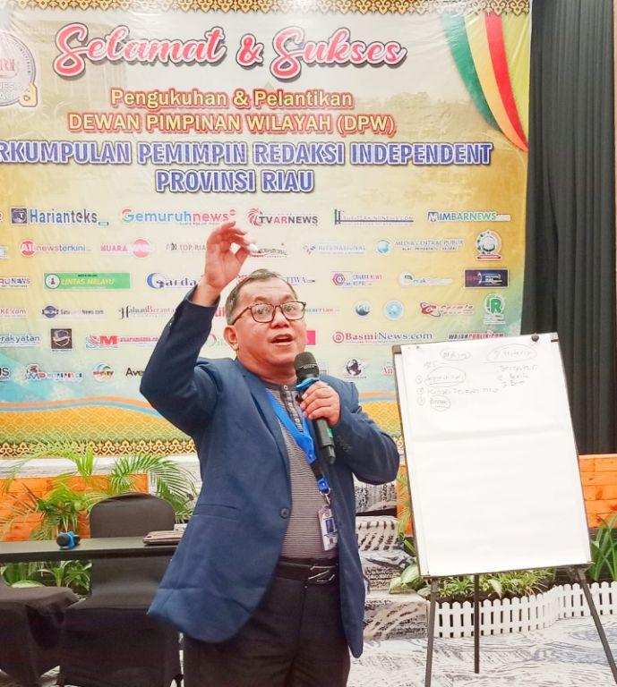 Dirut PJC Didaulat Jadi Narasumber, Ini Harapan Tokoh Pers Riau pada Pengurus PPRI yang Baru Dilantik