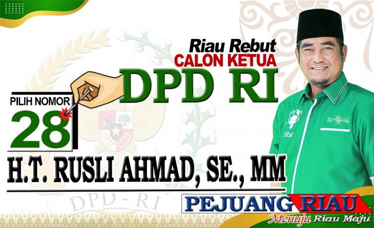 Visi Misi H T Rusli Ahmad Calon DPD RI no 28