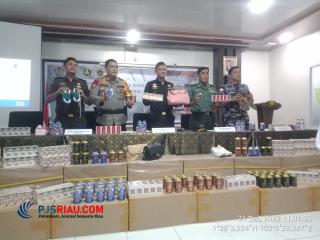 KPPBC Bengkalis Konfrensi Pers Akhir Tahun 2023, Berikut Capaiannya